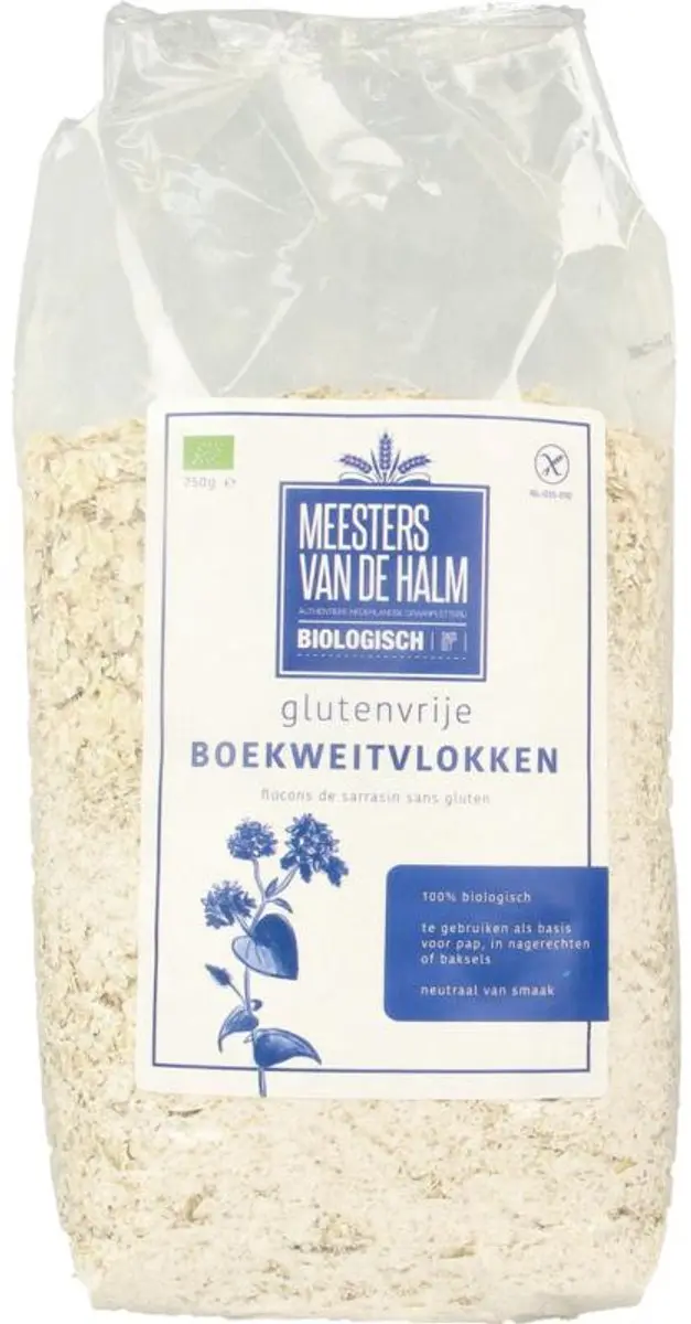 De Halm Biologische Boekweitvlokken 750g