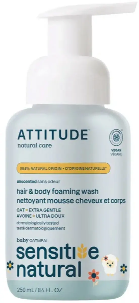 Attitude Baby Haar & Lichaamschuim 250ml
