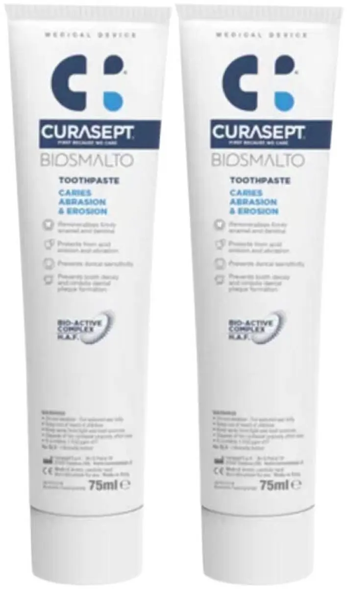 Curasept Biosmalto Tandpasta 2x75ml