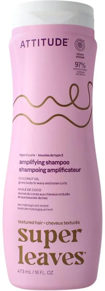 Attitude Super Leaves Shampoo Krullend Haar 473ml