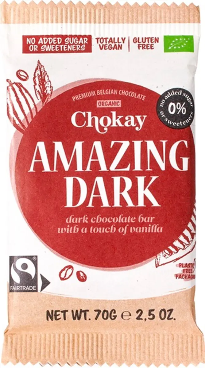 Chokay Amazing Dark Chocoladereep 70g