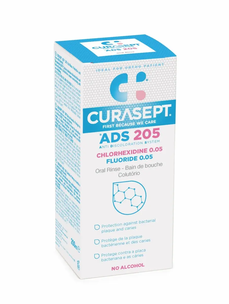 Curasept Mondspoeling 0,05% CHX 2x200ml