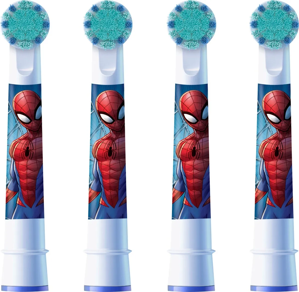 Oral-B PRO Spiderman Opzetborstels - 4 Stuks - Melkgebit