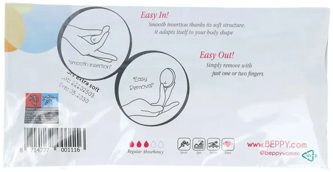 Beppy Tampons Extra Soft - 4 Stuks - afbeelding 6 van 6
