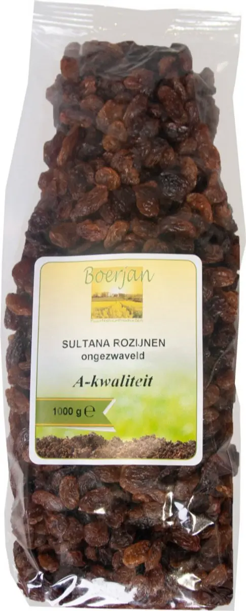 Boerjan Sultana Rozijnen Ongezwaveld 1kg