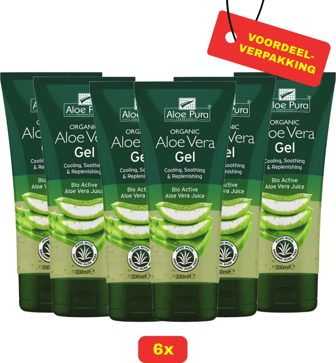 Aloe Pura Aloe Vera Gel 200ml - 6 Stuks