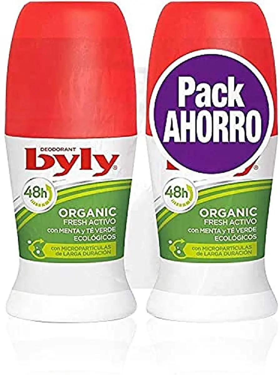 Byly Organic Extra Fresh Deodorant Roller 50ml - 2 Stuks