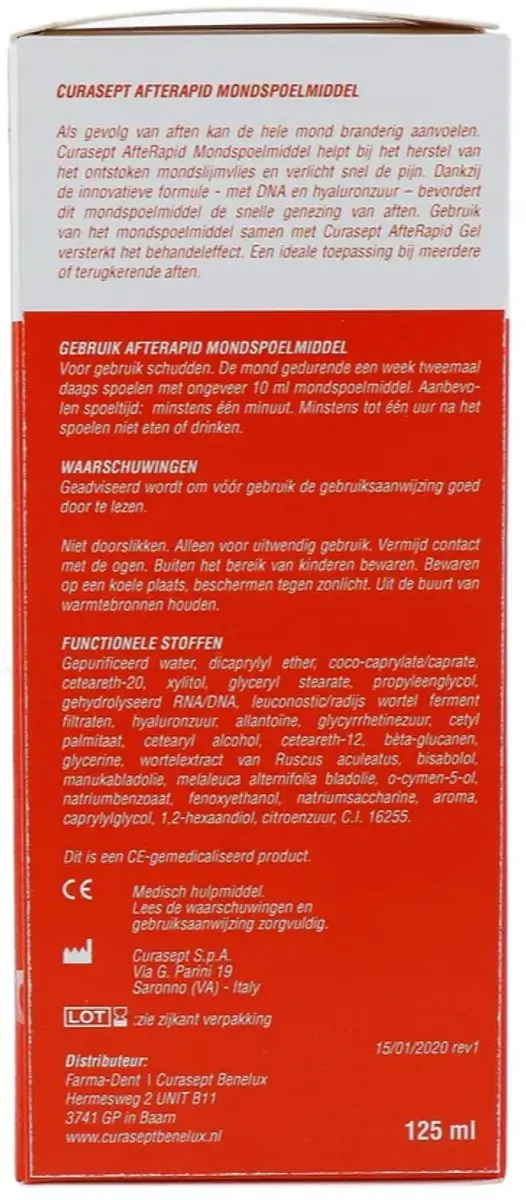 Curasept Afterapid DNA Mondspoelmiddel 125ml