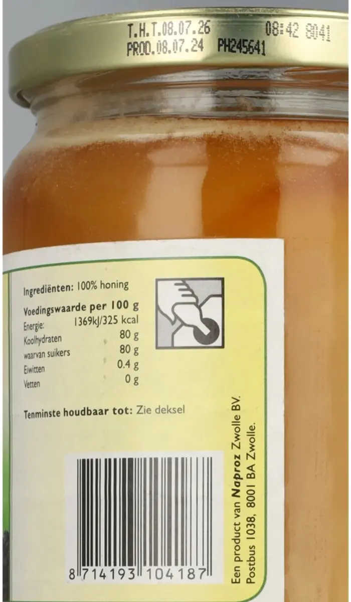 Boerjan Pure Bloesemhoning Crème 900g