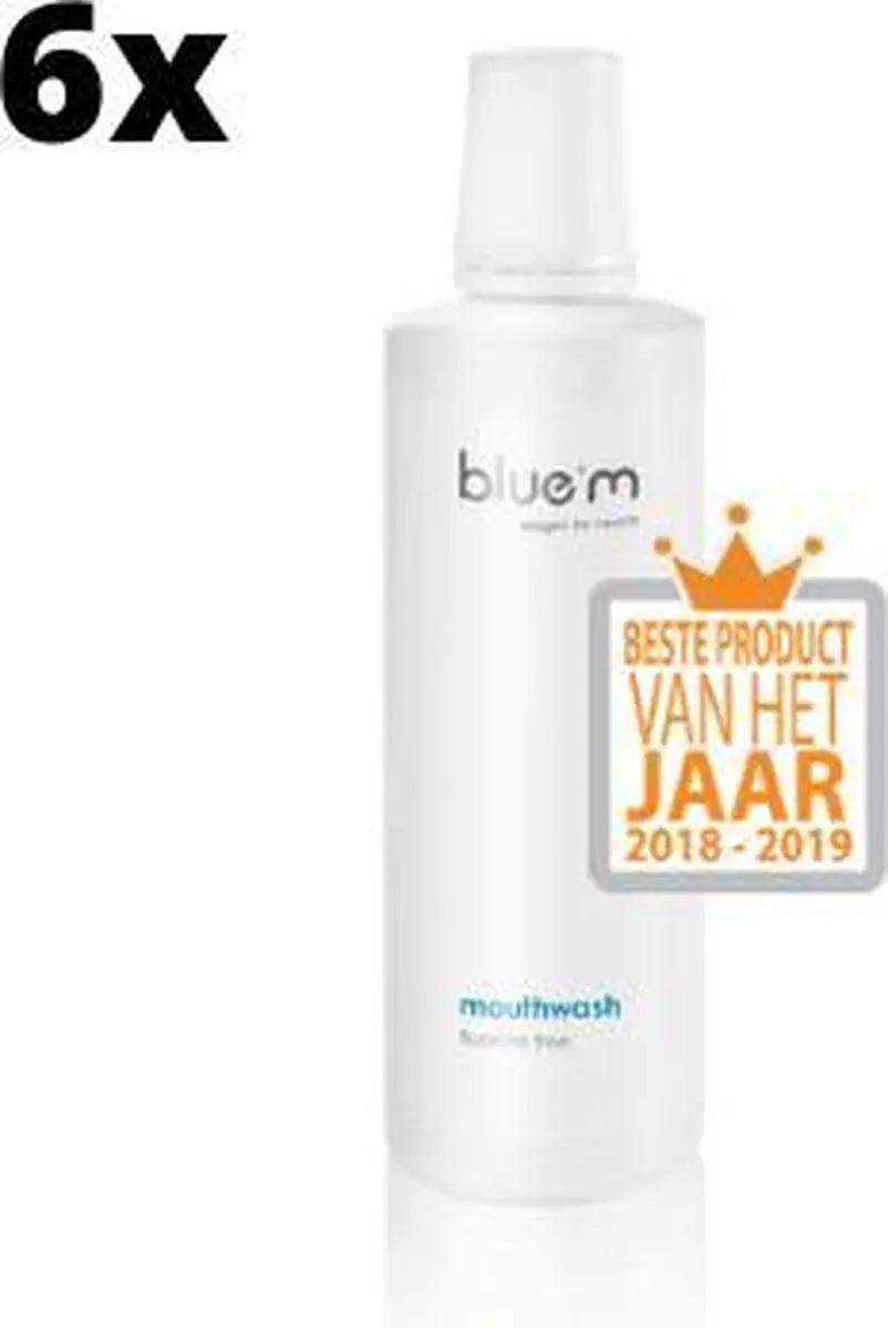 Bluem Mondwater Fluoridevrij 500ml - 6 Stuks