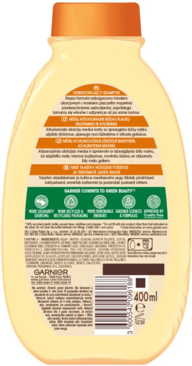 Garnier Botanic Therapy Regenererende Shampoo Honing & Propolis 400ml