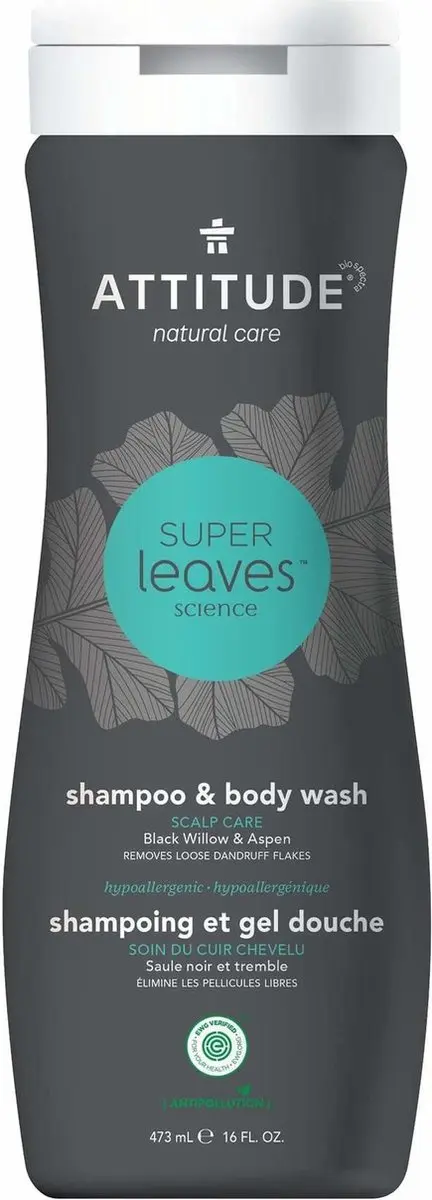Attitude Super Leaves Scalp Care Shampoo & Body Wash 473ml
