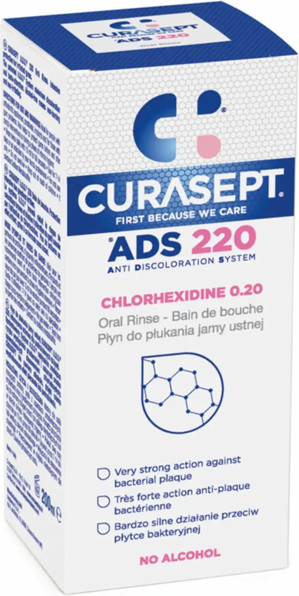 Curasept Mondspoeling 0,20% CHX 200ml - 3 Stuks
