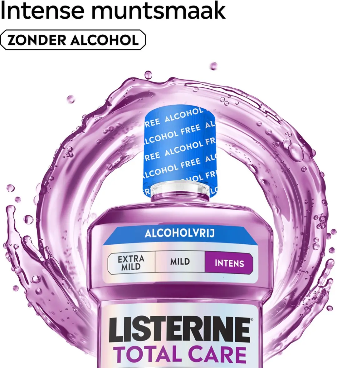Listerine Total Care Alcoholvrij 3x500ml - Intense Muntsmaak