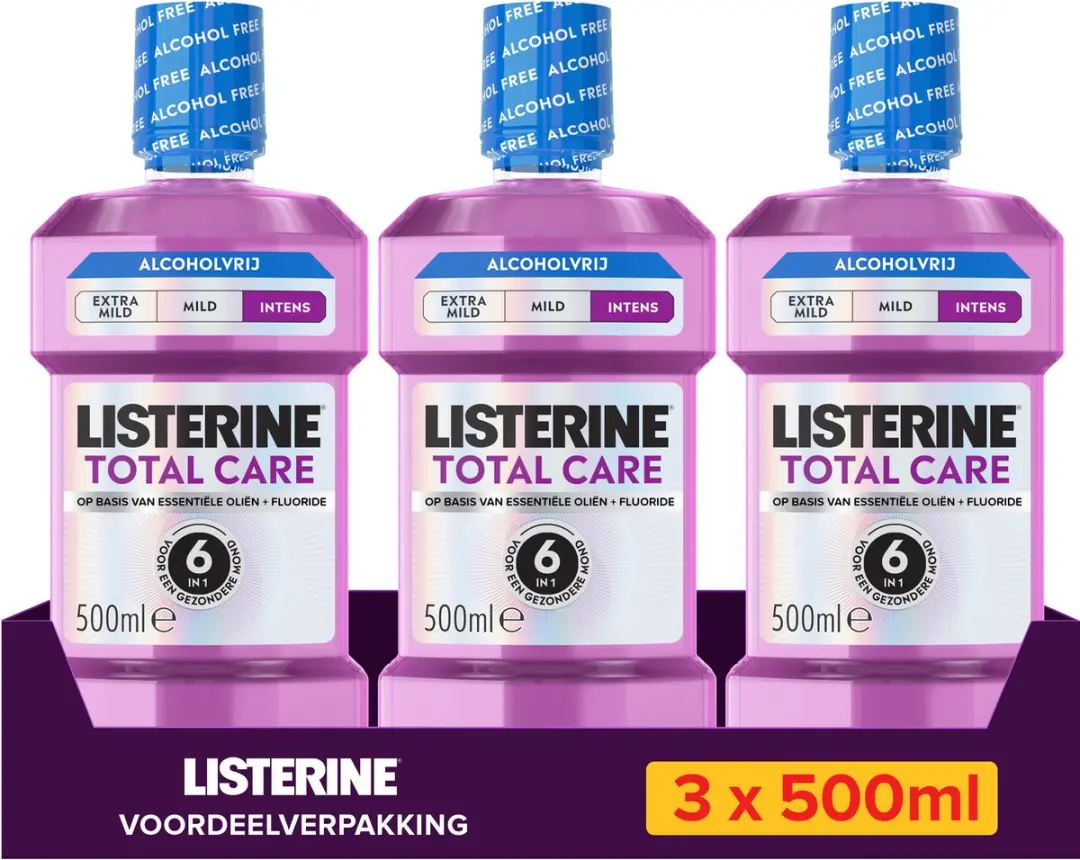 Listerine Total Care Alcoholvrij 3x500ml