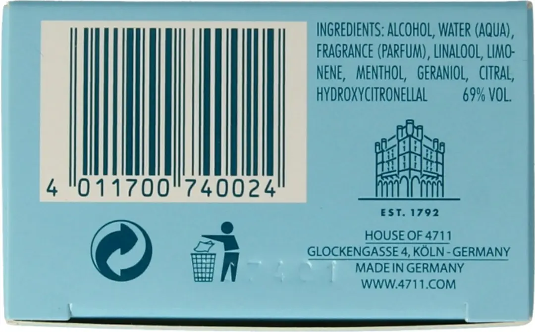 4711 Colognettes Lemon 10mg
