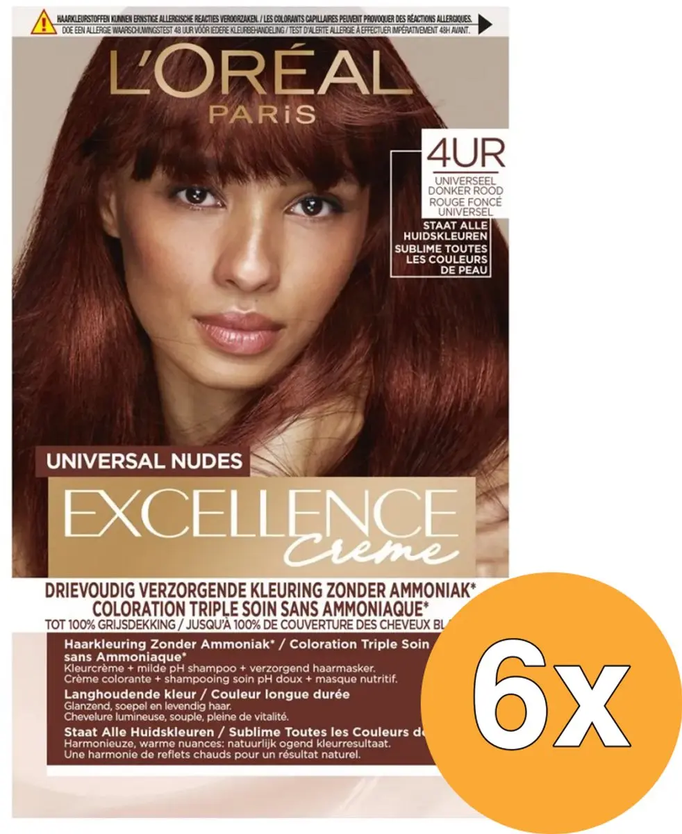 L'Oréal Paris Excellence Crème 4Ur Donker Rood