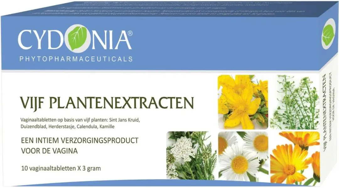 Cydonia Vijf Plantenextracten Vaginale Zetpillen 10 Stuks - afbeelding 6 van 6