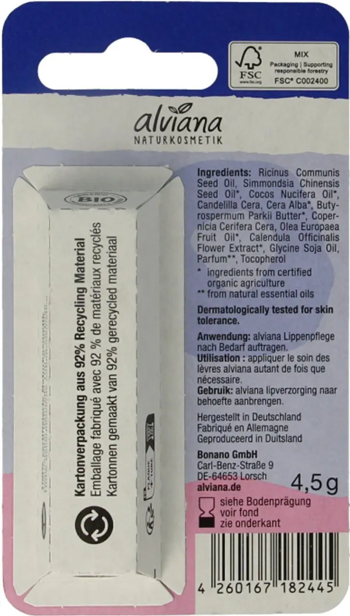 ALVIANA Lippenbalsem Classic 10ml