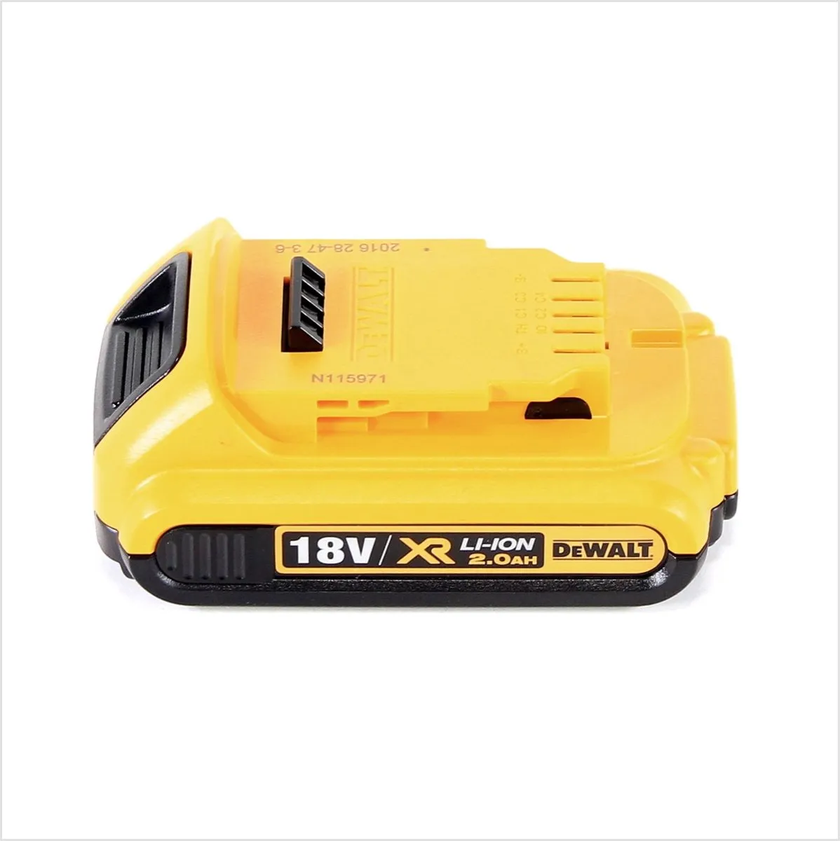 DeWalt DCG 405 NT Haakse Slijper 18V 125mm - Borstelloos - 2,0Ah - afbeelding 2 van 5