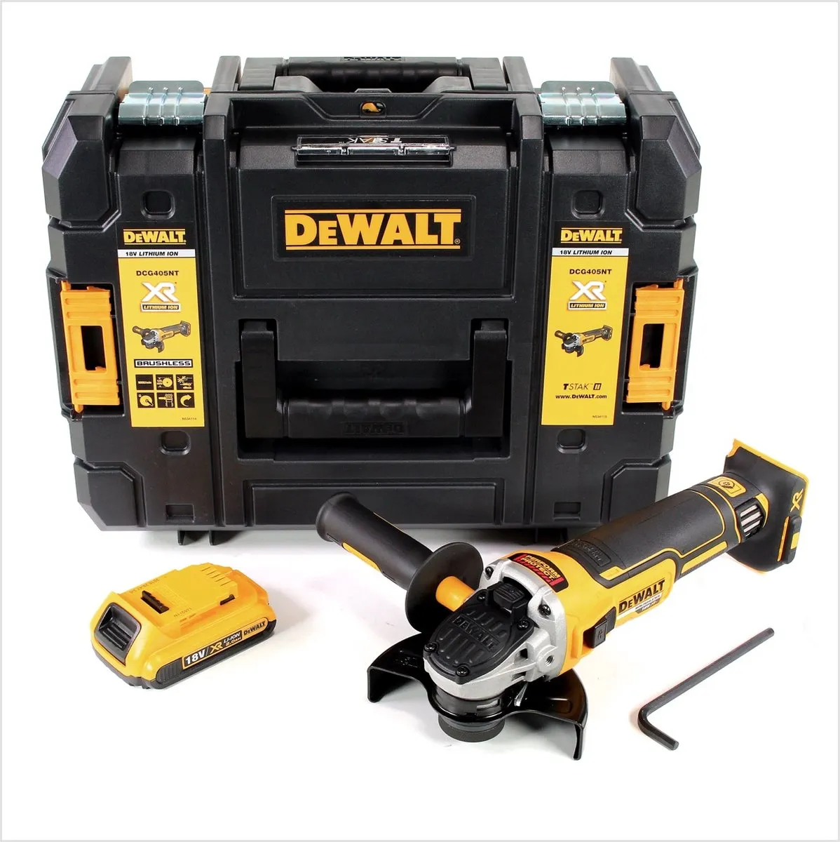 DeWalt DCG 405 NT Haakse Slijper 18V 125mm - Borstelloos - 2,0Ah - afbeelding 5 van 5