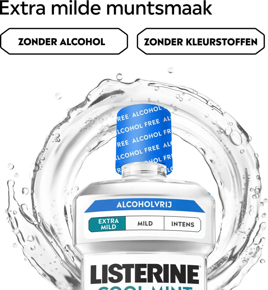 Listerine Cool Mint Extra Mild Mondspoeling 3x500ml