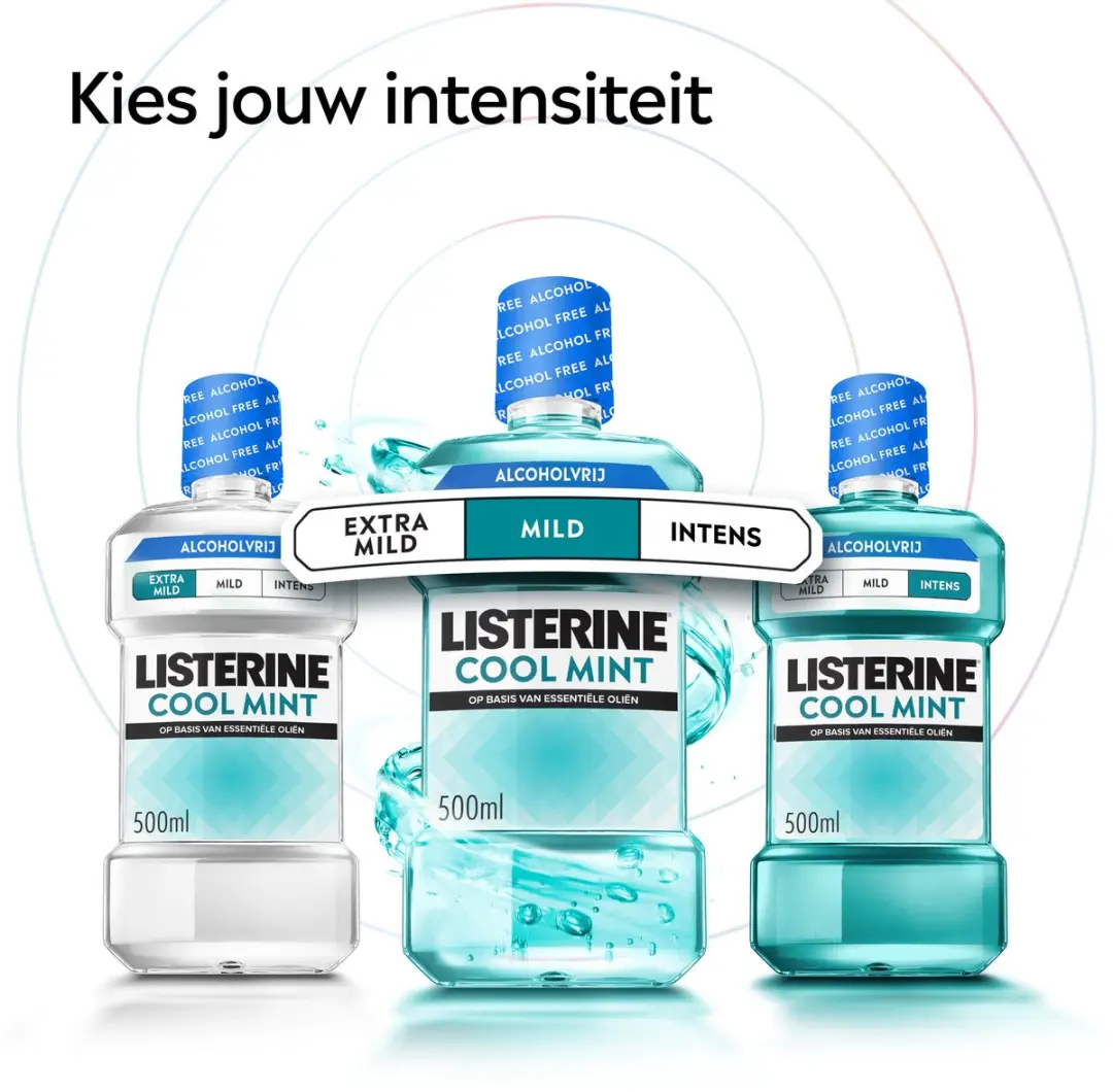 Listerine Cool Mint Extra Mild Mondspoeling 3x500ml