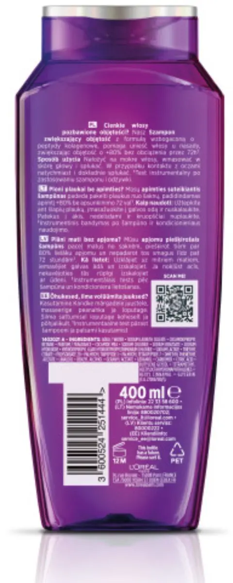 L'Oréal Paris Elseve Collagen Lifter Shampoo 400ml