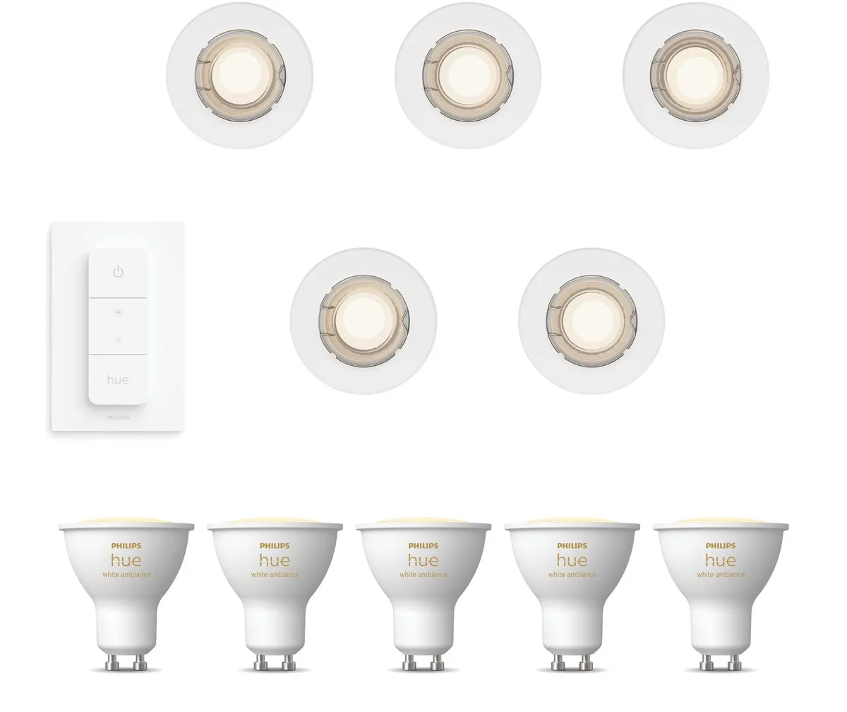Philips Hue Peridot Inbouwspots 5 Stuks