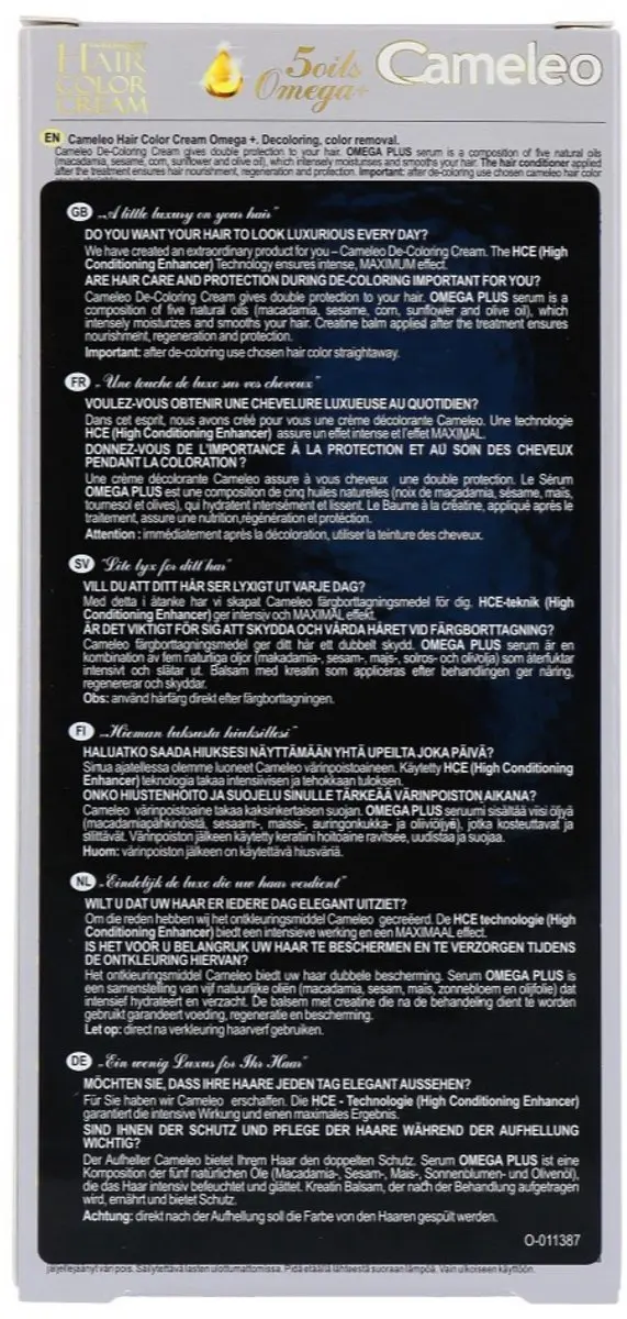 Cameleo 100 Ontkleuring Blond - 1g
