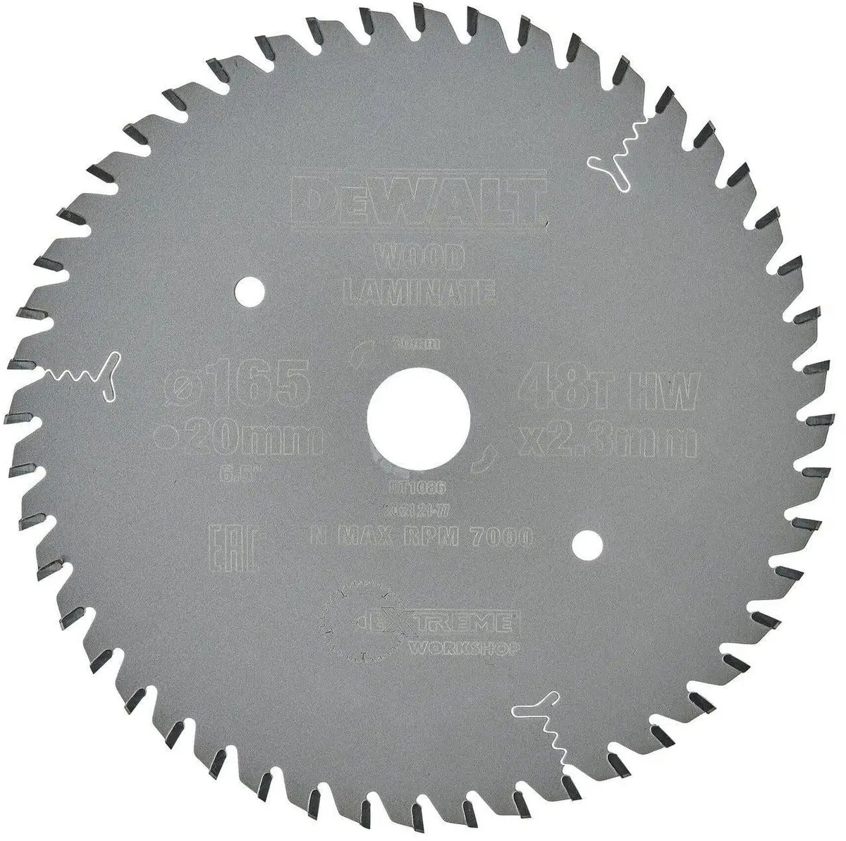 DeWalt Cirkelzaagblad Extreme DT1086-QZ 165mm - 48 Tanden