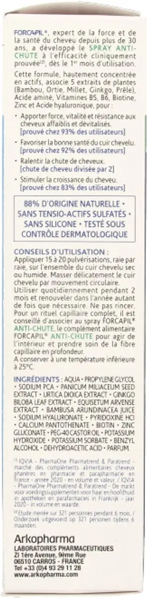 Arkopharma Forcapil Haaruitval Spray 125ml