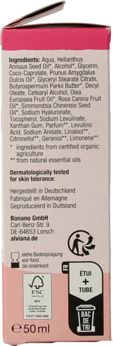 ALVIANA Happy Rose Gezichtscreme 1ml
