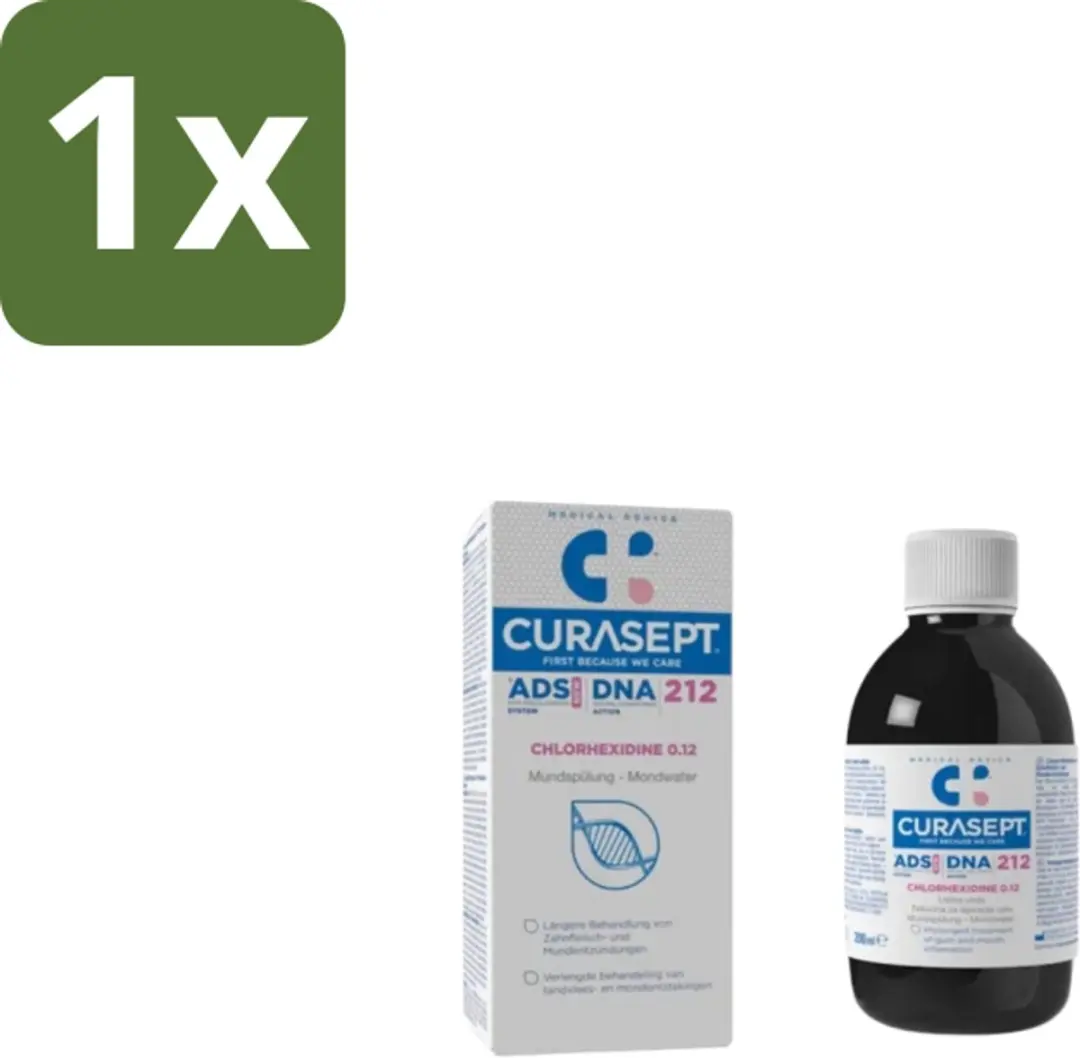 Curasept ADS DNA 212 Mondspoeling 0,12% CHX 200ml