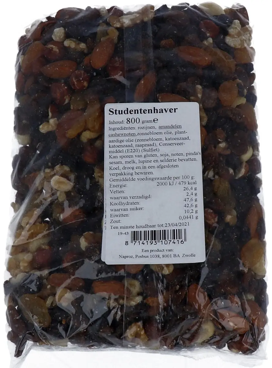 Boerjan Studentenhaver 800g