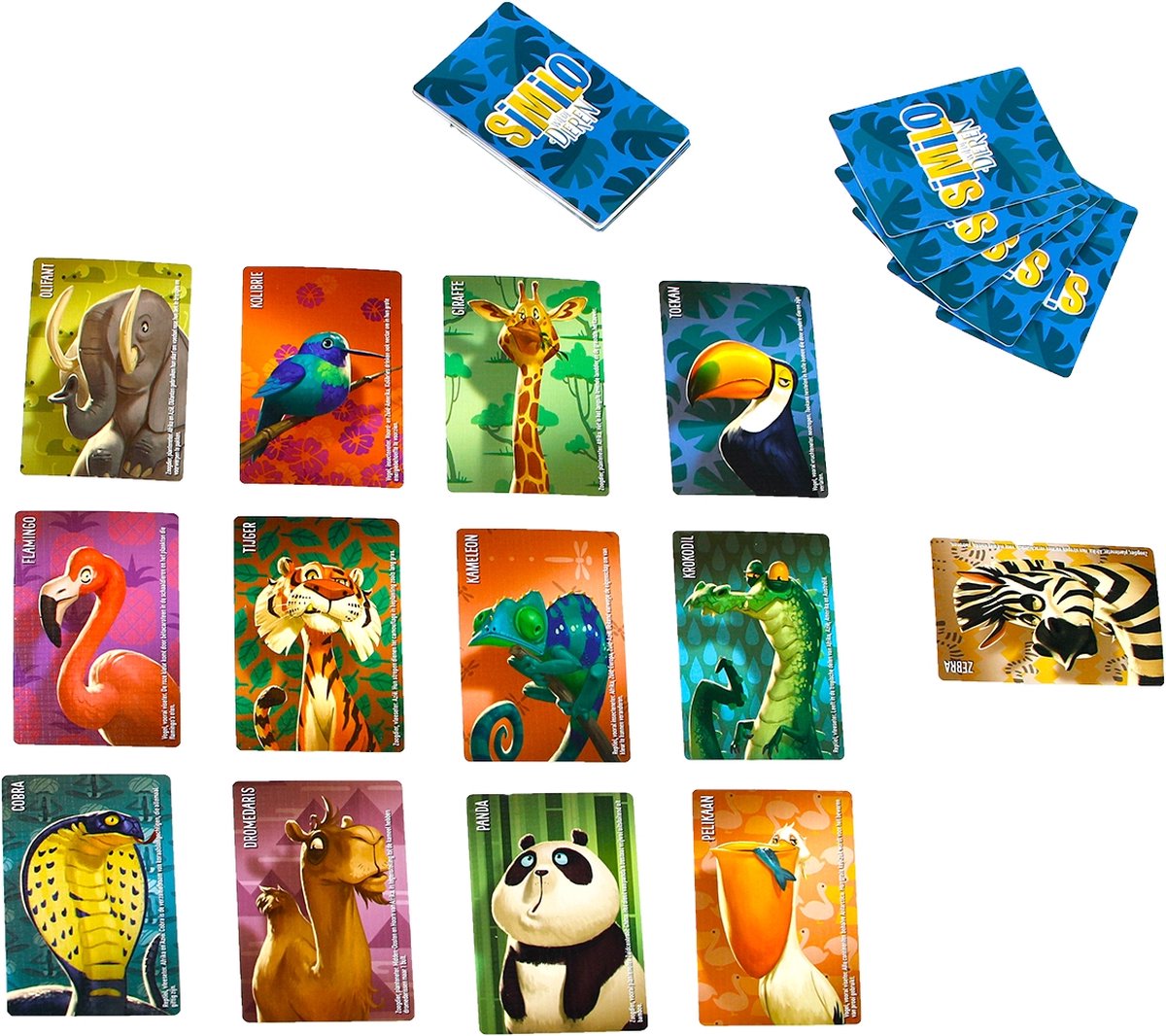 999 Games - Similo: Wilde Dieren - Kaartspel - Coöperatief kaartspel - Klein cadeautje