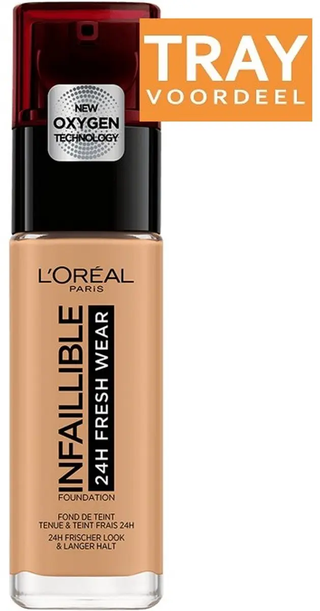 L'Oréal Paris Infallible 24H Fresh Wear Foundation Golden Sun 3x30ml