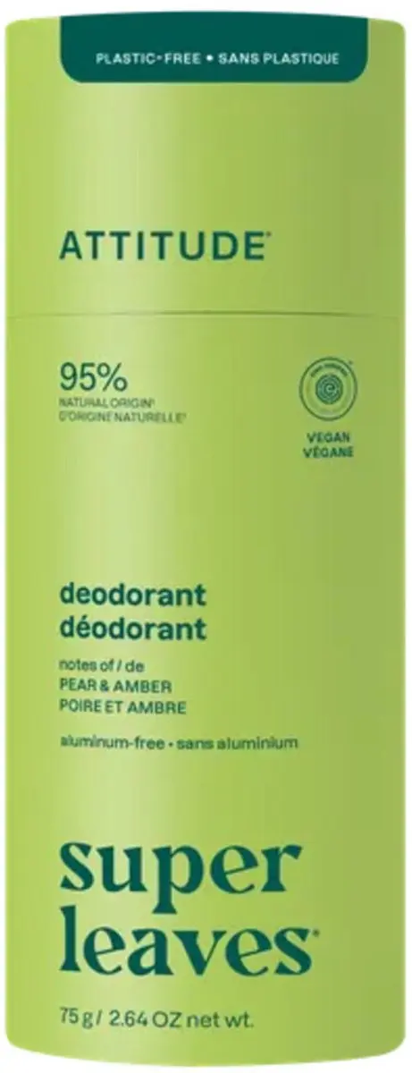 Attitude Super Leaves Deodorant Pear & Amber 75ml