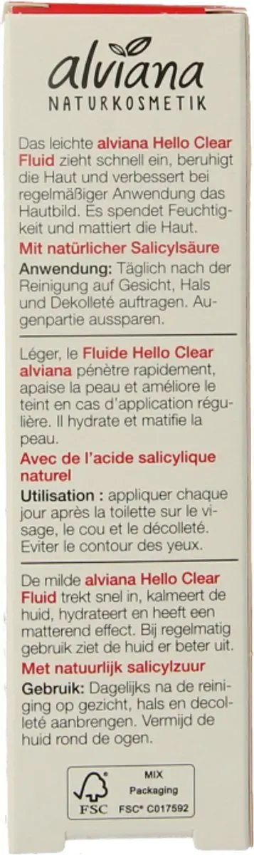 Alviana Fluid Hello Clear 30ml