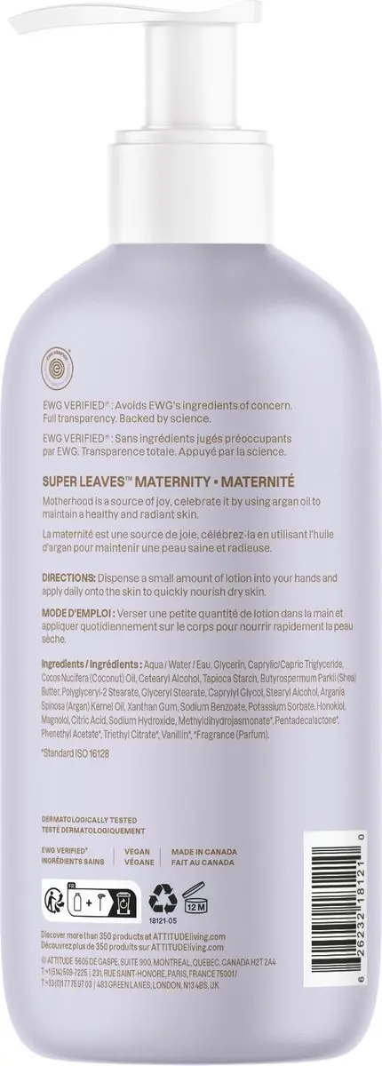 Attitude Maternity Nourishing Lotion Argan 473ml