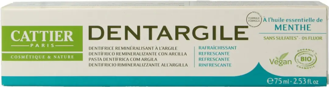 Cattier Tandpasta Munt 75ml