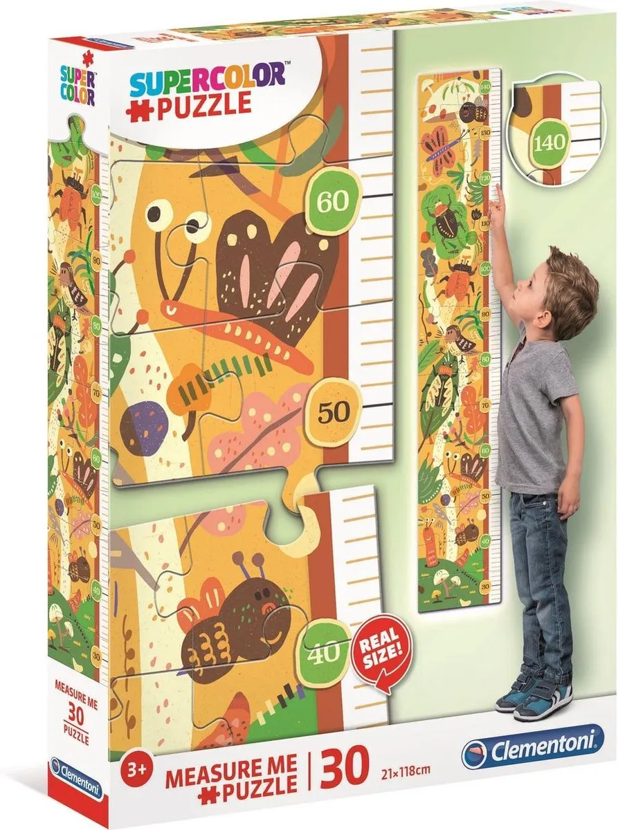 Clementoni The Bugs' House Kinderpuzzel 30 Stuks - 21x118cm - Multicolor