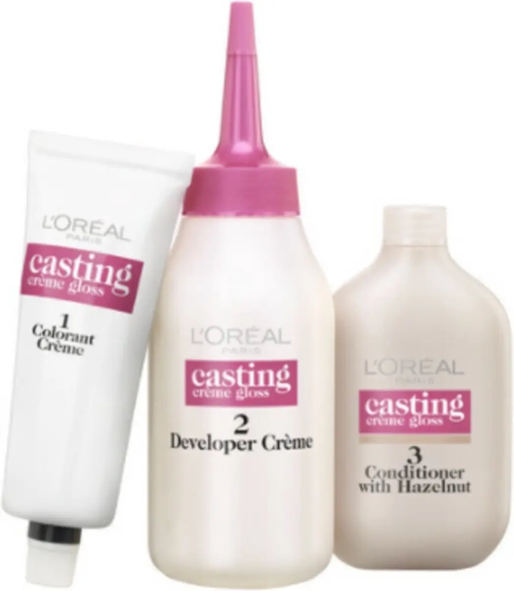 L'Oréal Paris Casting Crème Gloss Haarverf 535 Licht Goud Mahonie Bruin - 3 Stuks