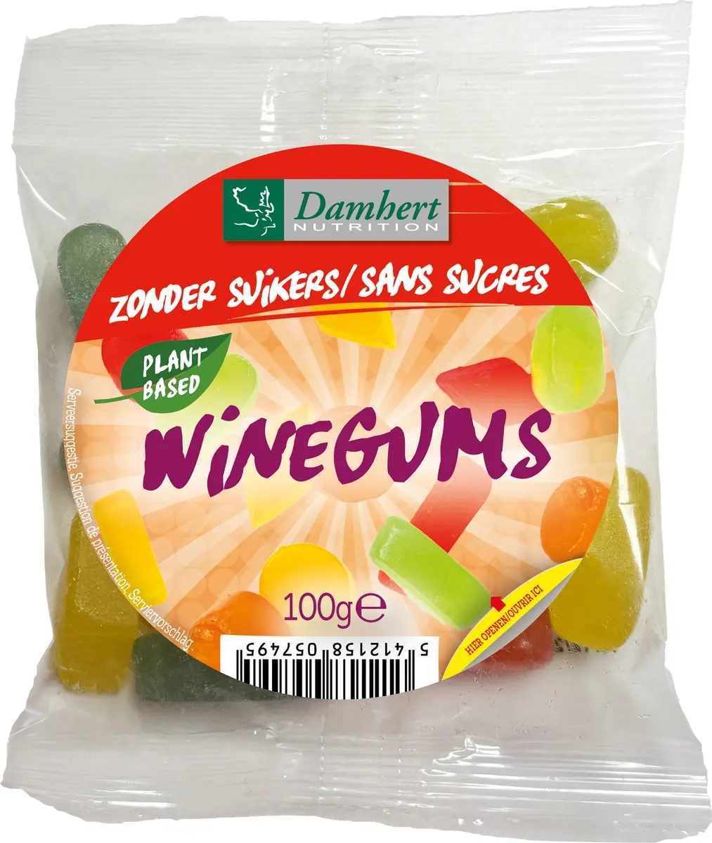 Damhert Suikervrije Winegums 100g