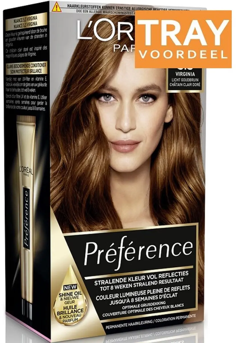 L'Oréal Paris Preference 5.3 Virginia Licht Goudbruin Haarverf