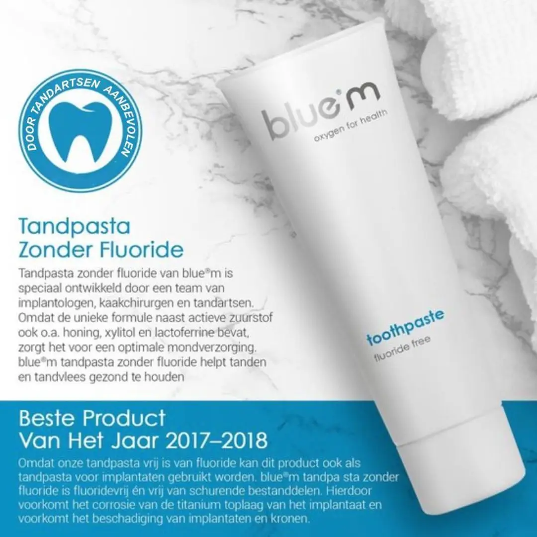 Bluem Fluoridevrije Tandpasta 75ml