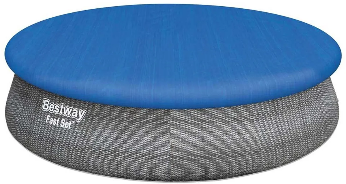 Bestway Fast Set Rattan Rond Zwembad 457cm - 12.362 Liter - Grijs - afbeelding 4 van 6
