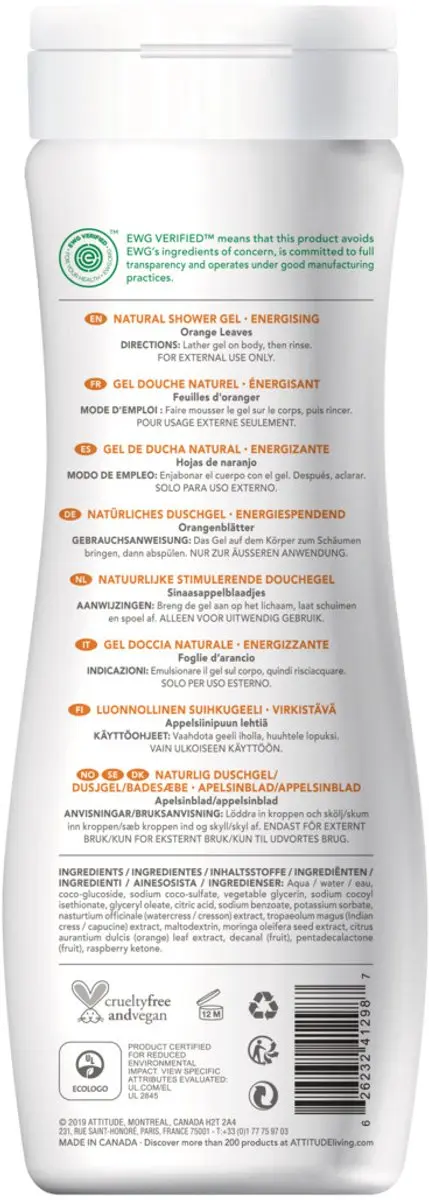 Attitude Bad- en Douchemiddel 473ml - Alle Haartypes