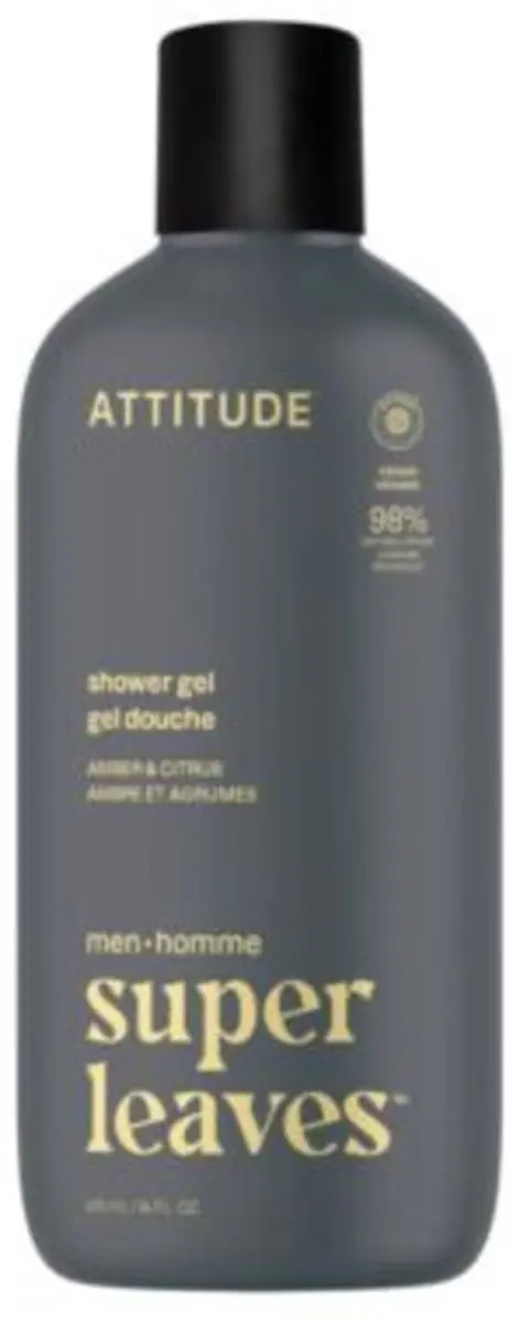 Attitude Super Leaves Men Douchgel Amber & Citrus 415ml