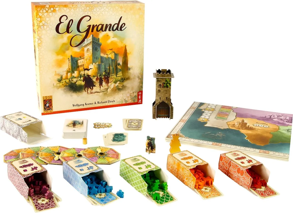 999 Games El Grande Bordspel Vernieuwde Versie - 2-5 Spelers - afbeelding 6 van 6